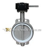Worm Gear Operated CF8m Wafer Butterfly Valve