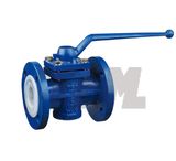 Teflon (PFA) Lined Plug Valve