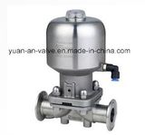 Sanitary Pneumatic Three Way Forged Diaphragm Valve