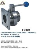 Sanitary Flange-Threaded Butterfly Valve (FB009)