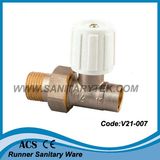 Straight Radiator Valve for Soldering to Copper Pipes (V21-007)