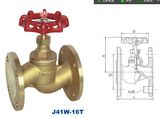 China Factory Supply Brass Flange Stop Valve/Flange Globe Valve