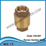 Brass Check Valve with Plastic Insert (V24-001)