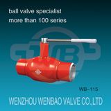 GOST All Welded Standard Port Steel Ball Valve Dn50