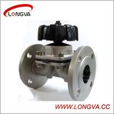 Sanitary Stainless Steel Manual Flange Diaphragm Valve