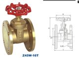 API NPT Flange Brass Gate Valve with CE