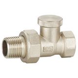 Brass Angle Radiator Valve with Nickle Plated