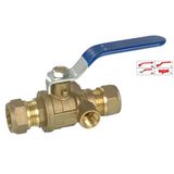 Brass Gas Valve (BV-1020) with Steel Handle