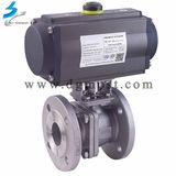 Stainless Steel Pneumatic Flow Control Ball Valve (Pneumatic Actuator)