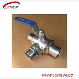 Sanitary Stainless Steel Three Way Ball Valve