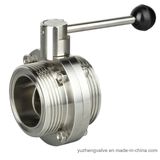 Sanitary M/M Thread Butterfly Valve