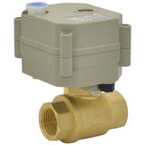 Dn15 1/2'' 2way DC5V/12V/24V Electric Water Shut off Valve Brass Ball Valves