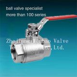 2-Piece Standard Port Threaded Stainless Steel 316 Ball Valve 2000wog