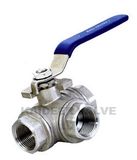 Three-Way Inside Thread Ball Valve