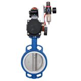 PTFE Seat Pneumatic Butterfly Valve