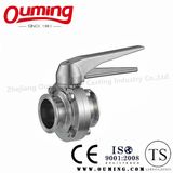 Ss304 Sanitary Manual Clamped Butterfly Valve