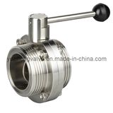 Sanitary Male Screw Butterfly Valve