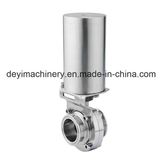 Stainless Steel Sanitary Pneumatic Air Operated Butterfly Valve