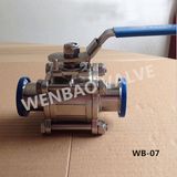 Buy 3-Piece Manual Operated Sanitary Ball Valve Price