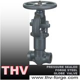 Pressure Sealed Forged Steel Globe Valve