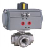 3-Way Pneumatic Ball Valve