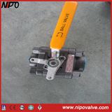 ANSI Three Pieces NPT Threaded Ball Valve
