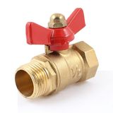 Tee Handle Thread Brass Valve