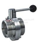 DIN 11850 Stainless Steel Threaded Butterfly Valve