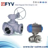 Electric Drived Three Way Floating Ball Valve