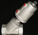 Ss304 Sanitary NPT Angle Seat Valves 2-Way Pneumatic Operated Valves