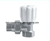 Quality Nickel Plated Forging Brass Radiator Valve (AV3051)