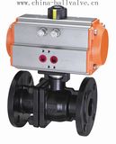 Ss316 Ss304 Wcb Material Pneumatic Ball Valve