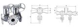 Double (Single) Flush Plug Valve