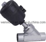 Welded Pneumatic Angle Seat Valve