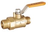 Forged Brass Ball Valve/Double Male Thread Ball Valve