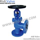 DIN Cast Steel Angle Type Globe Valve