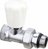 Brass Straight Radiator Valve with Plastic Handle