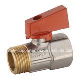 Brass Plated Mini Ball Valve (IC-1013)