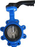 Ductile Iron Lug Butterfly Valve Metal Seat with Lever