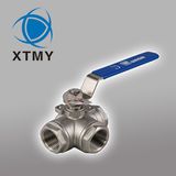 Sanitary Three -Way Female Thread Ball Valve