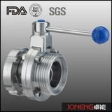 Stainless Steel Threaded/Union Type Sanitary Butterfly Valve (JN-BV1013)