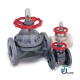 UPVC CPVC PVDF PP Diaphragm Flanged Valves ANSI DIN JIS