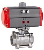 Pneumatic Three Piece Ball Valve