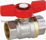 T Handle Nickel Plated Brass Ball Valve (BW-B34)