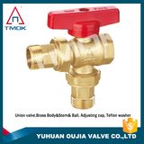 Forged Blasting Hydraulic Motorize Cw617n Plating Male Threaded Connection Brass Ball Valve in Tmok