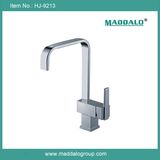 Stylish Chrome Finish Square Flexible Twist Kitchen Faucet (HJ-9213)