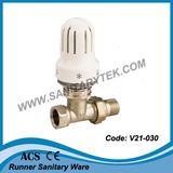 Straight Radiator Valve with Thermostatic Head (V21-030)