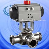 3 Ways Sanitary Pneumatic Ball Valve (1008021)