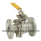 Cast Iron Steel Three Way Flanged Valve with Level Handle