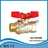 Brass Ball Valve with Butterfly Handle (V18-506)